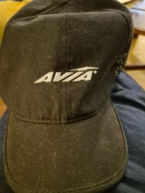 Avia Black Baseball Cap with White Logo